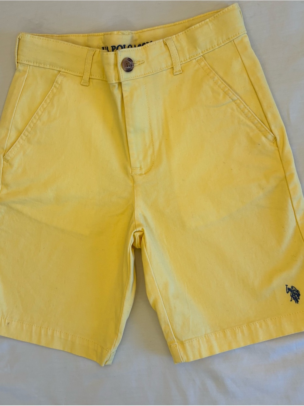 U.S. Polo Assn. Girls/BoysSize 12 Yellow Bermuda Chino Shorts